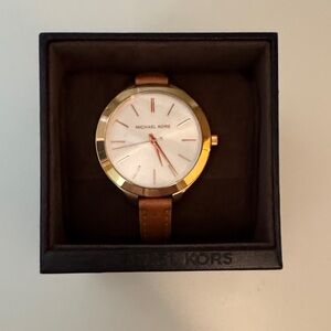 Michael Kors Gold and Brown Watch